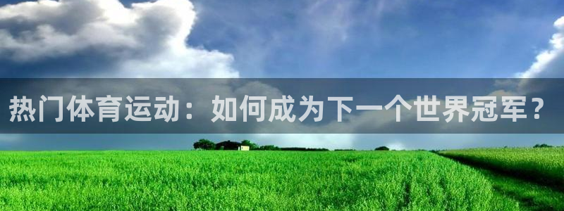 火凤体育app：热门体育运动：如何成为下一个世界冠军？